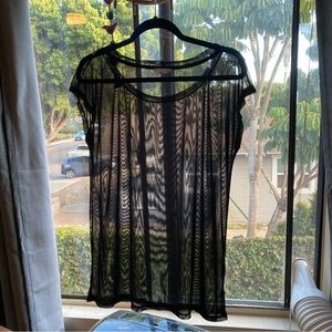 Sheer Black Tee